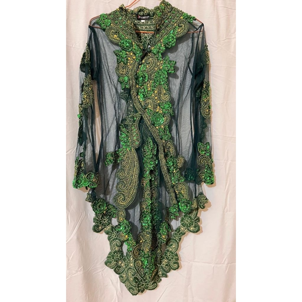 Preloved Kebaya Payet Hijau Emerald