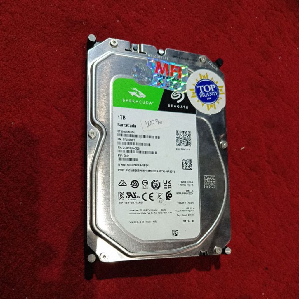 Hardisk 1tb seagate Baraccuda MFI