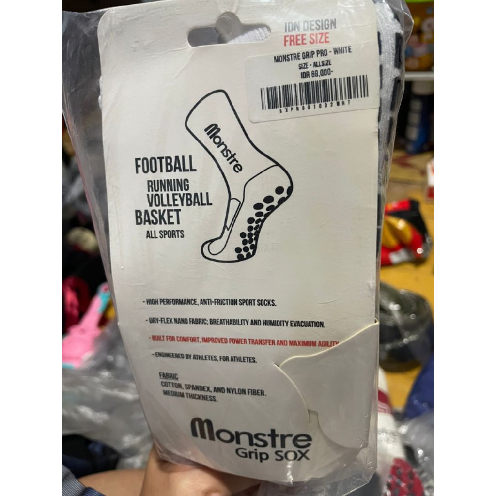 kaos kaki monstre grip sock