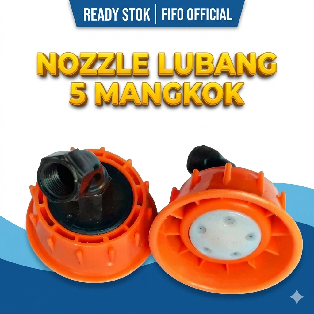 NOZZLE LUBANG 5 PLASTIK LUBANG 5/ SPUYER LUBANG 5 PLASTIK