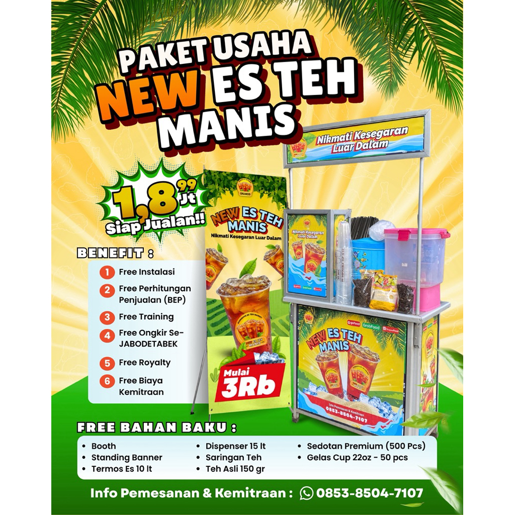 Paket Usaha Es teh - New Es Teh Manis