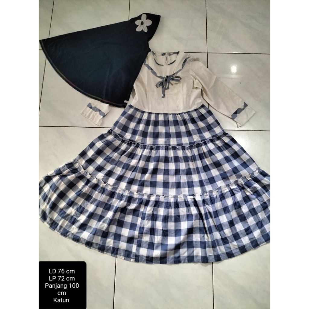 Preloved Busana Muslimah Anak KEKE Size L & XL