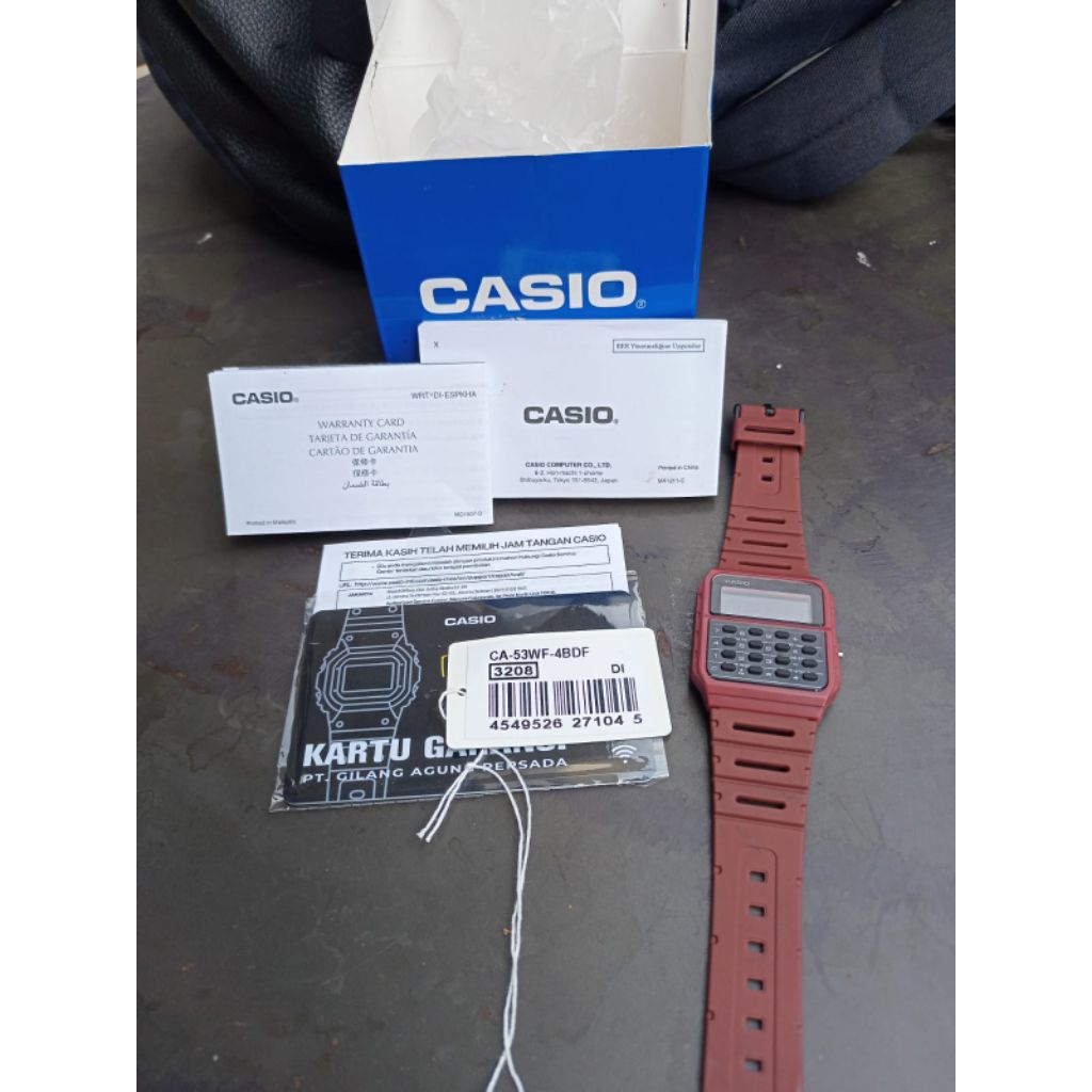 1 pcs jam tangan Casio calculator