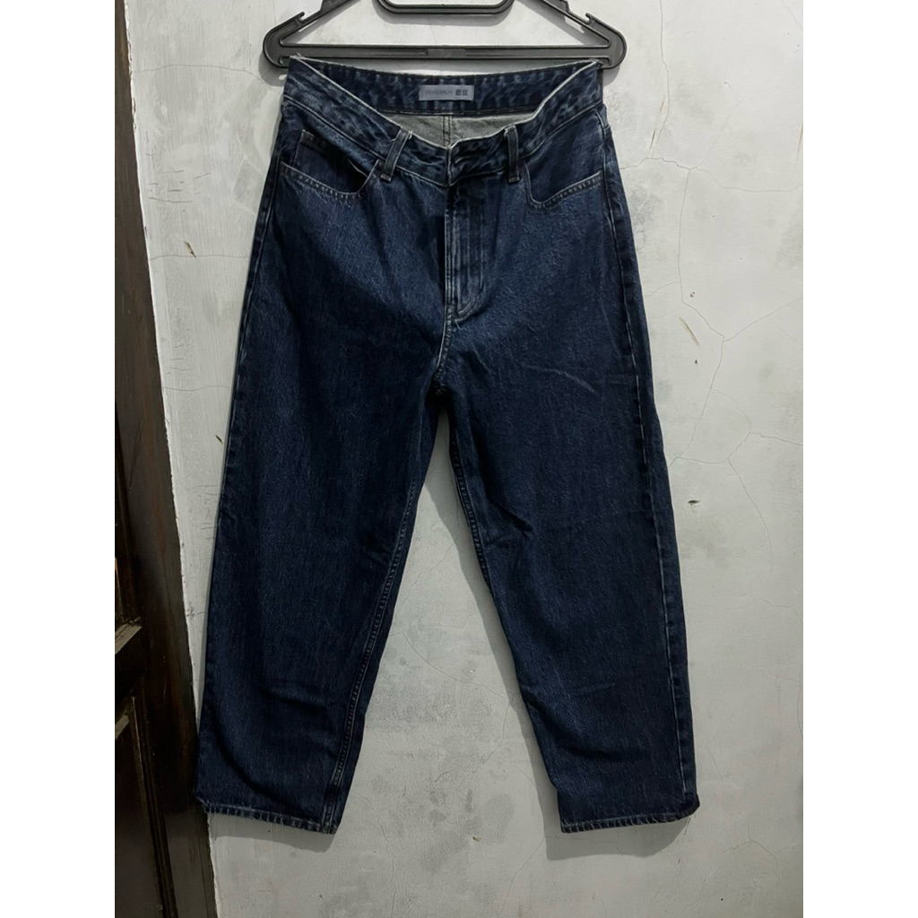 Uniqlo Jeans baggy x Jw Anderson dan Jaket Denim Uniqlo