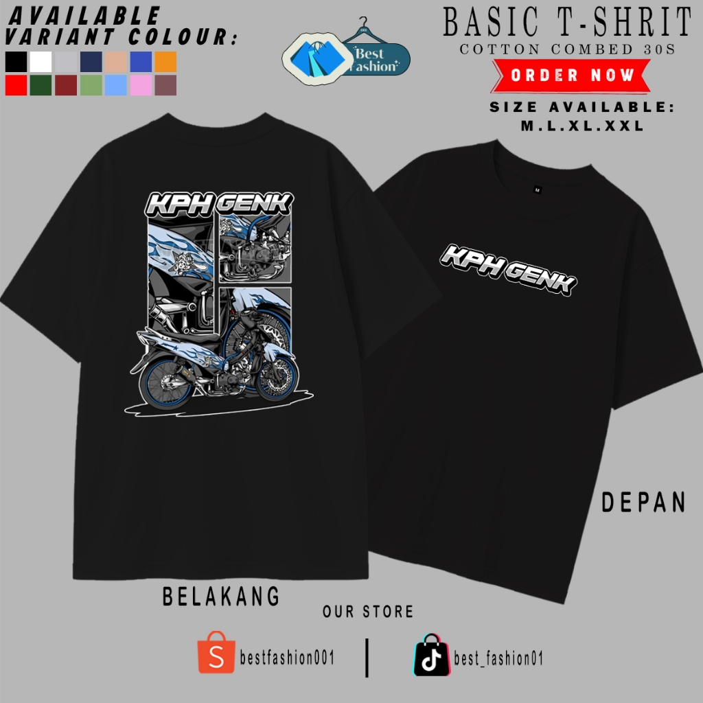 Kaos KPH GENK Adem Dan Nyaman || Kaos Distro Honda Wave Kph Genk Terbaru Viral