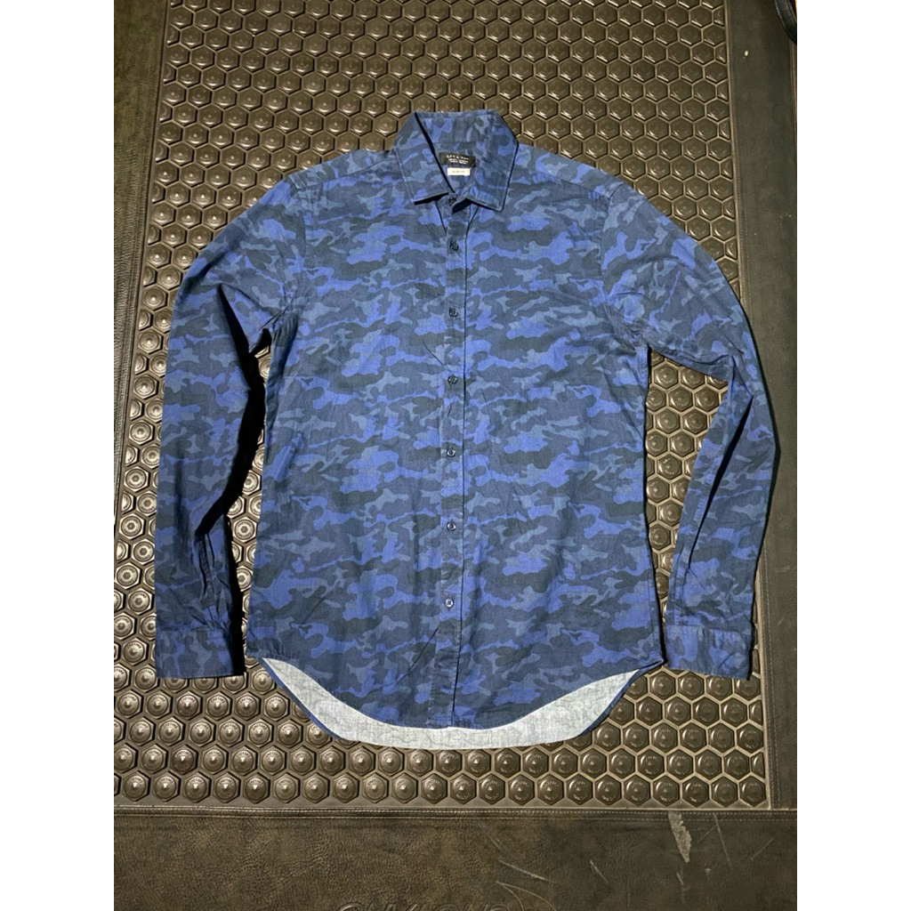 KEMEJA LENGAN PANJANG ZARA MAN CANMO ARMY MEWAH BRANDED
