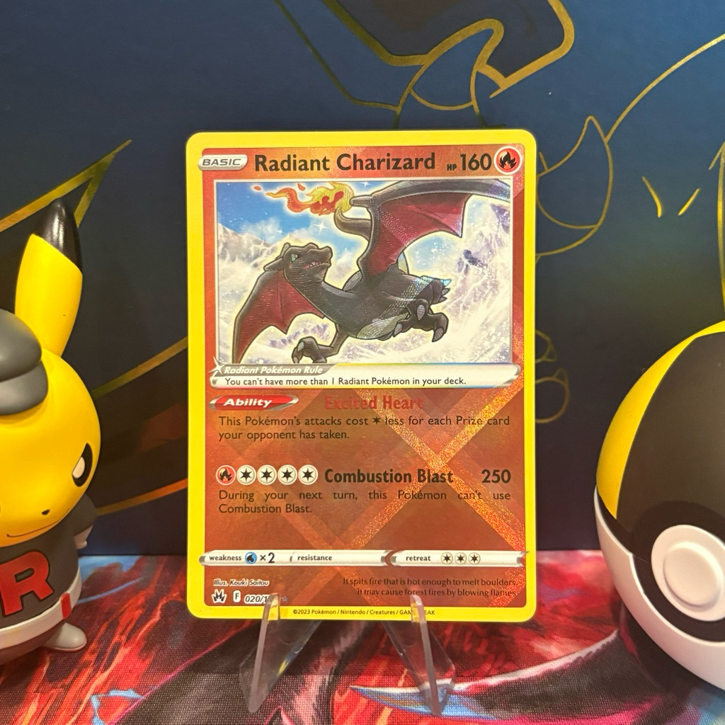 Radiant Charizard 020/159 ENG - Shiny Holo - Crown Zenith - Pokemon TCG