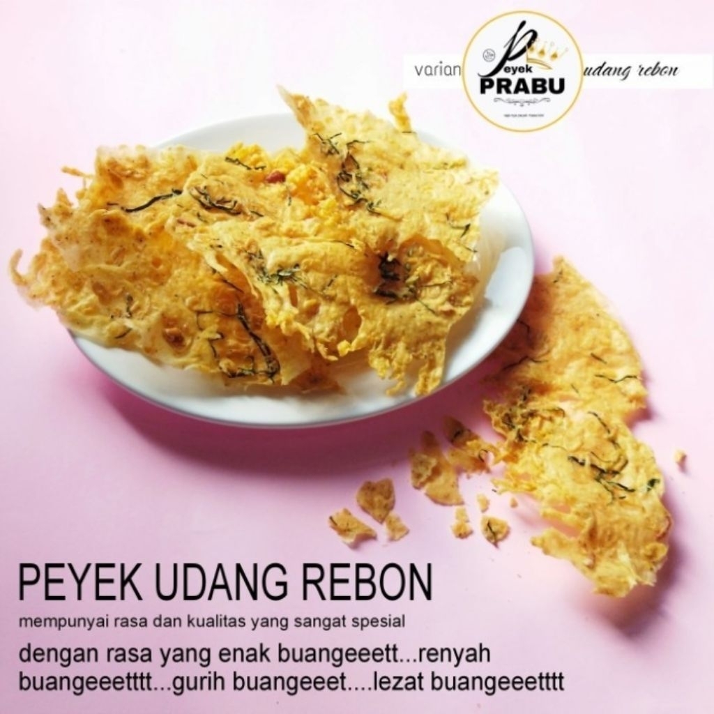 peyek udang rebon 120 gram peyek prabu