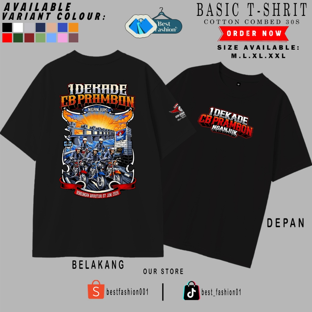 KAOS ACARA 1 DEKADE CB PRAMBON NGANJUK TERBARU