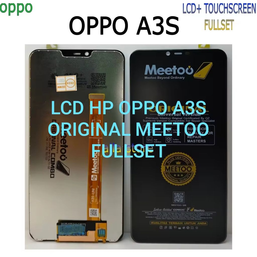 LCD HP OPPO A3S ORIGINAL MEETOO FULLSET