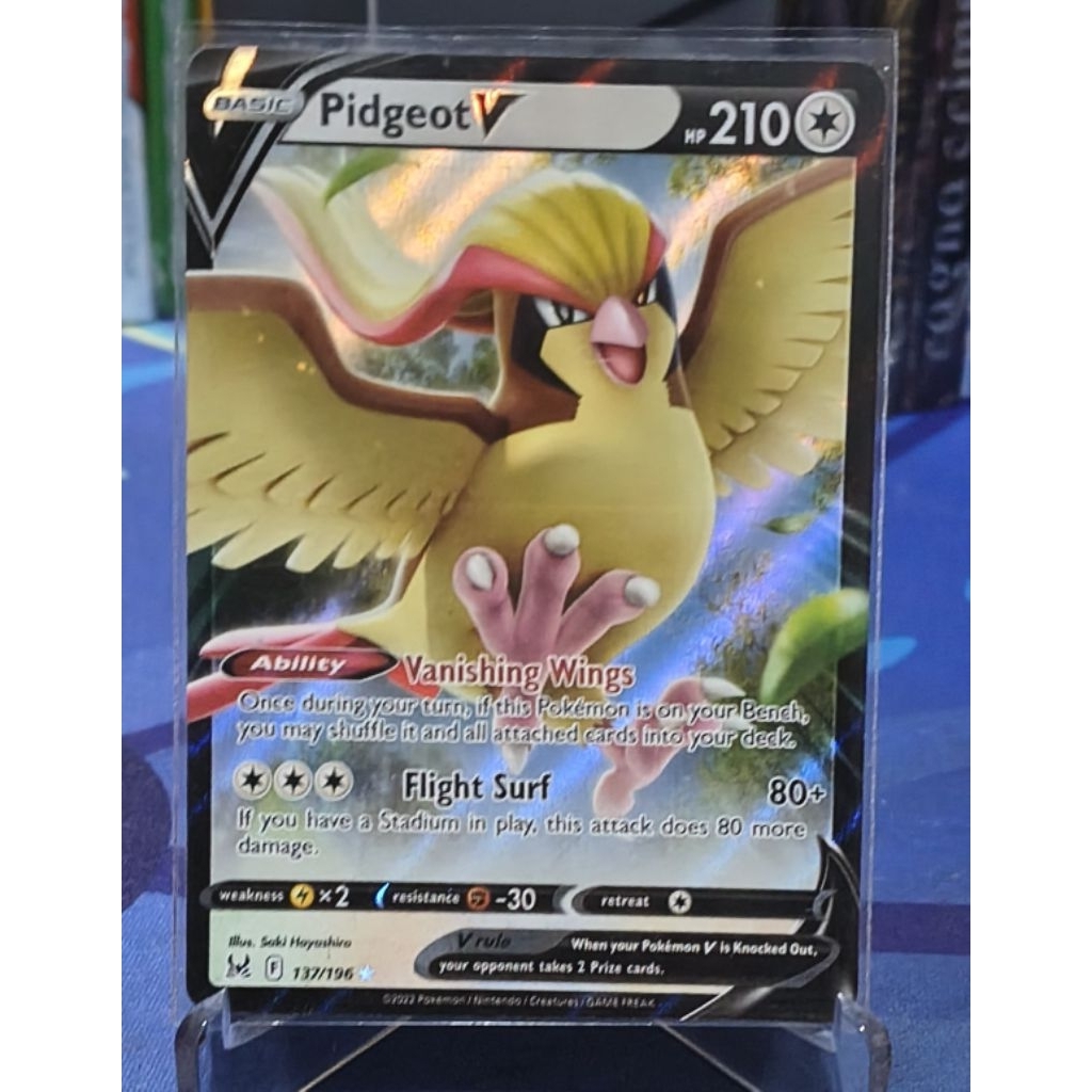 Pidgeot V English 137/196 Pokemon TCG