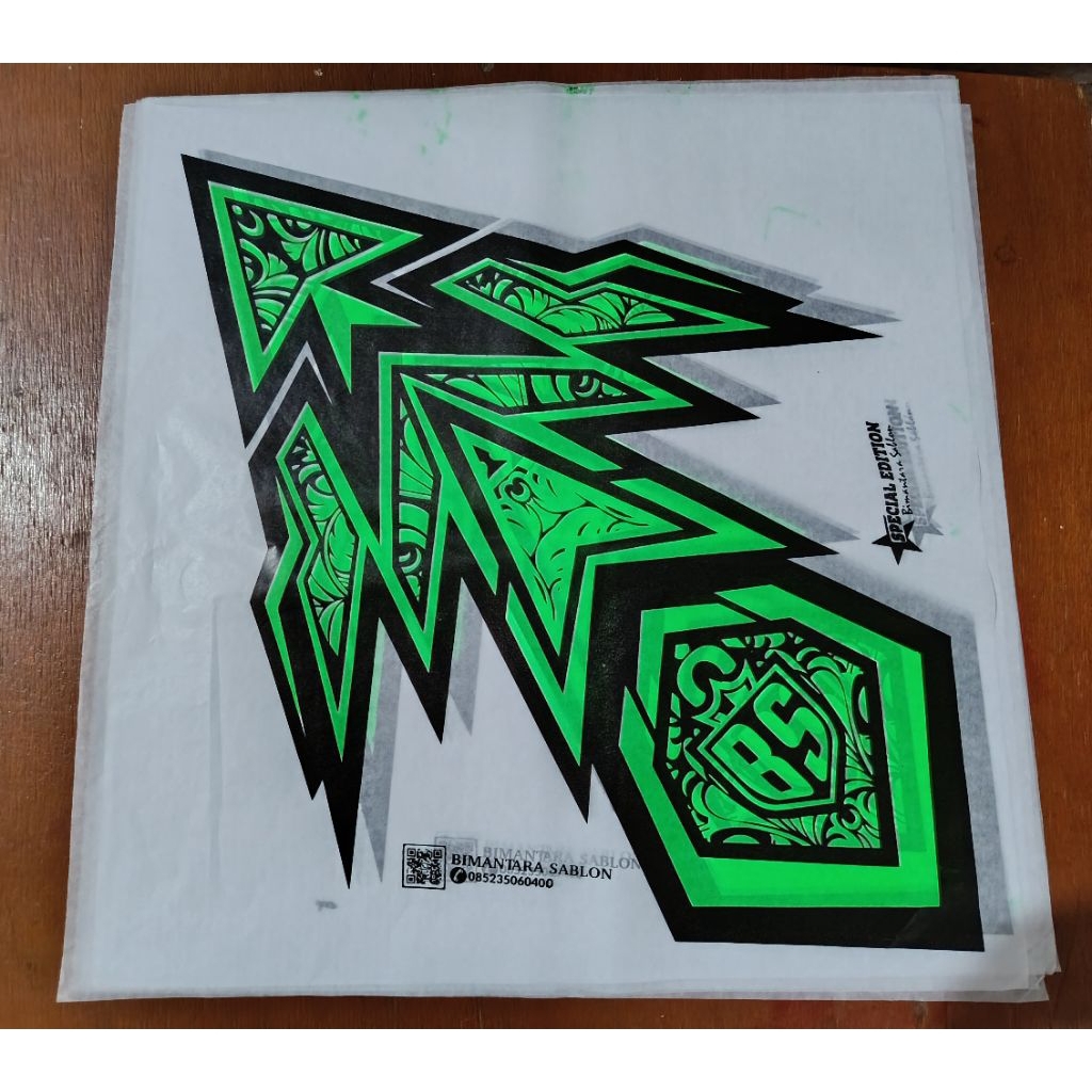 kertas layangan 2 warna stabilo