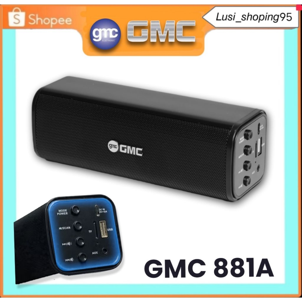 Speaker GMC 881A Bluetooth