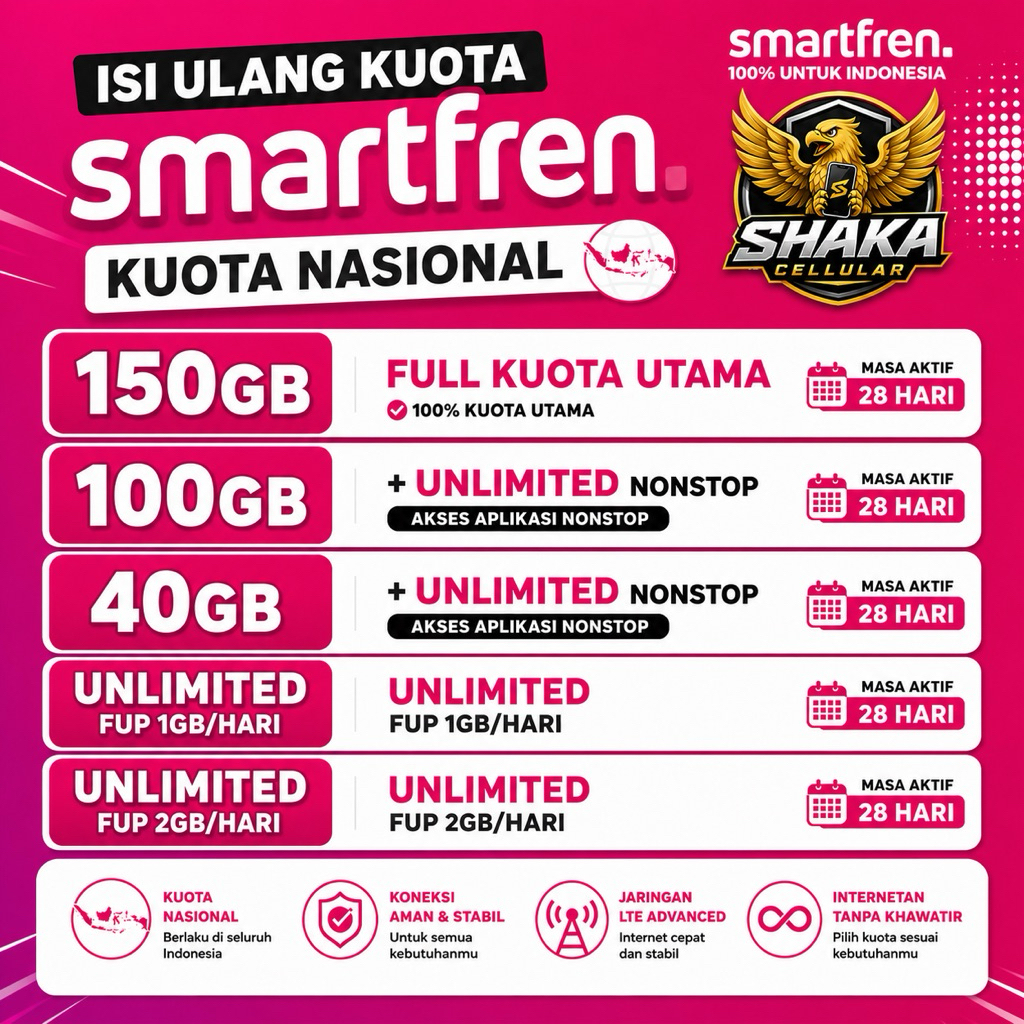 Paket Data Kuota Smartfren Unlimited