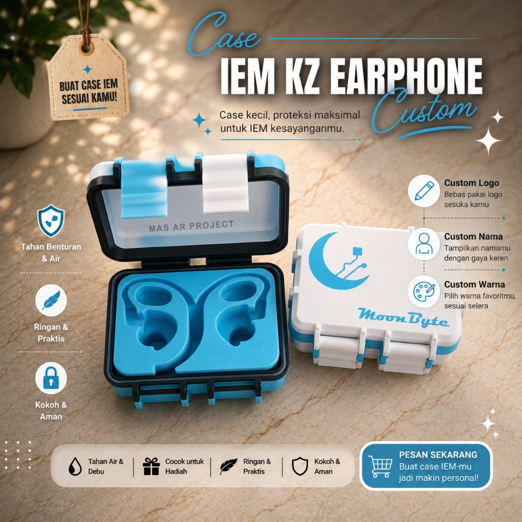 Case IEM KZ Custom - TANPA PO