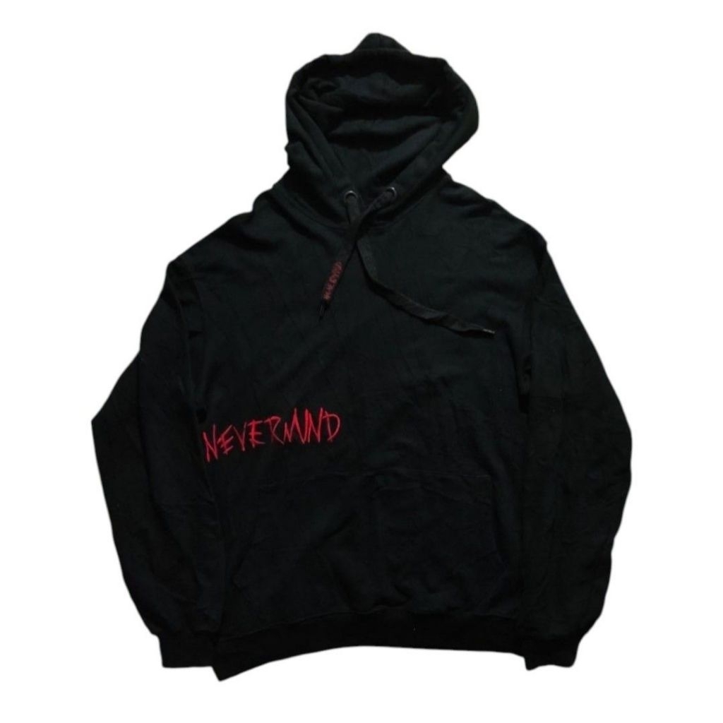 Hoodie Nevermind Hitam Hoodie Bigsize (Rp.160)