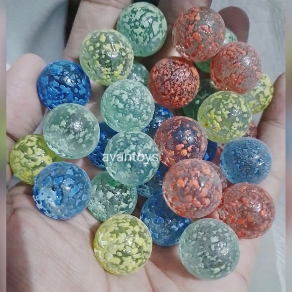 100 PCS GUNDU KELERENG WIJEN WARNA WARNI