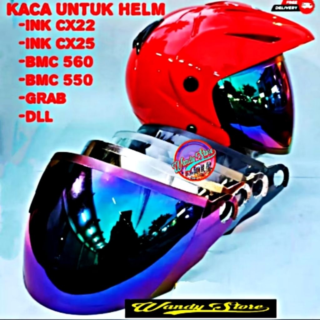 visor Helm ink cx22 kyt 2vision kaca ink cx22 iridium- Ink CX 390- Ink CX 800- KYT Romeo- KYT Forza