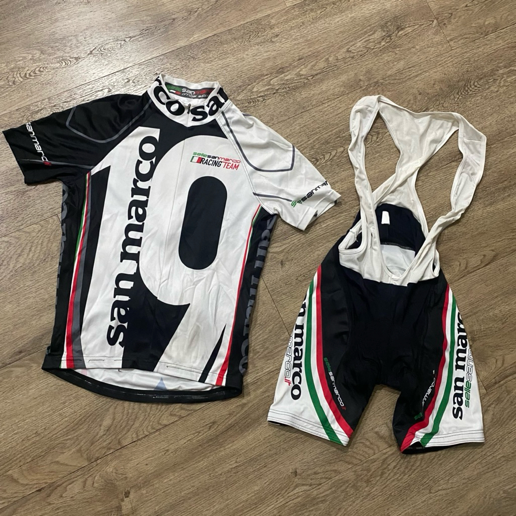 Jersey baju sepeda balap gowes stelan celana Selle San Marco racing team small original italy