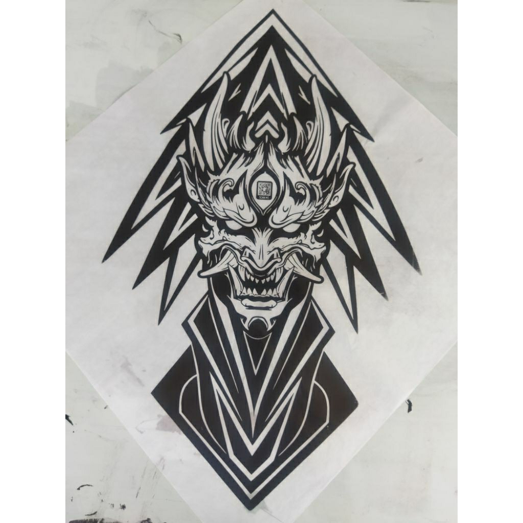 Kertas layangan Sukhoi 1 Warna hitam