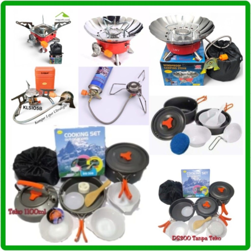 Alat Masak Serbaguna, Kompor Portable Bunga Selang, Cooking Set Teko DS308 DS300 DS200 DS08 DS11 DS1