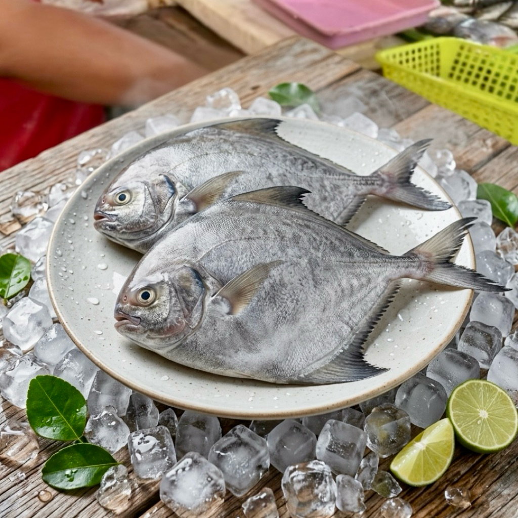 ikan dorang hitam fresh dibersihkan