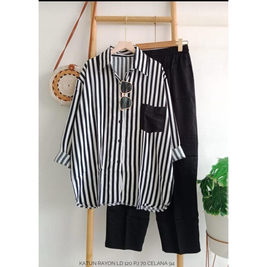 SETELAN KEMEJA PREMIUM/SETCEL RAYON TWILL JUMBO/ONESET  SULTAN
