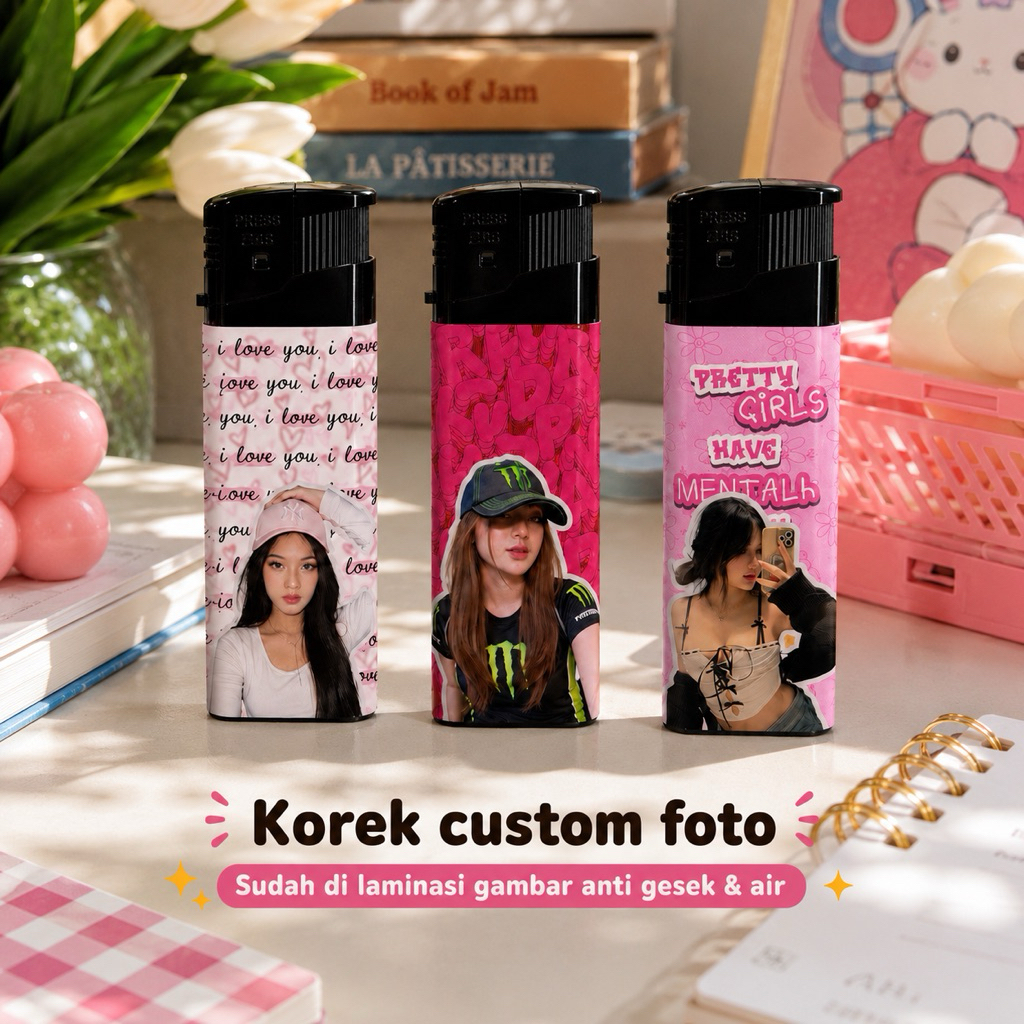 Korek Custom Foto Aesthetic | Korek Foto Couple Viral | Korek Custom | Korek Custom Cewek Aesthetic 