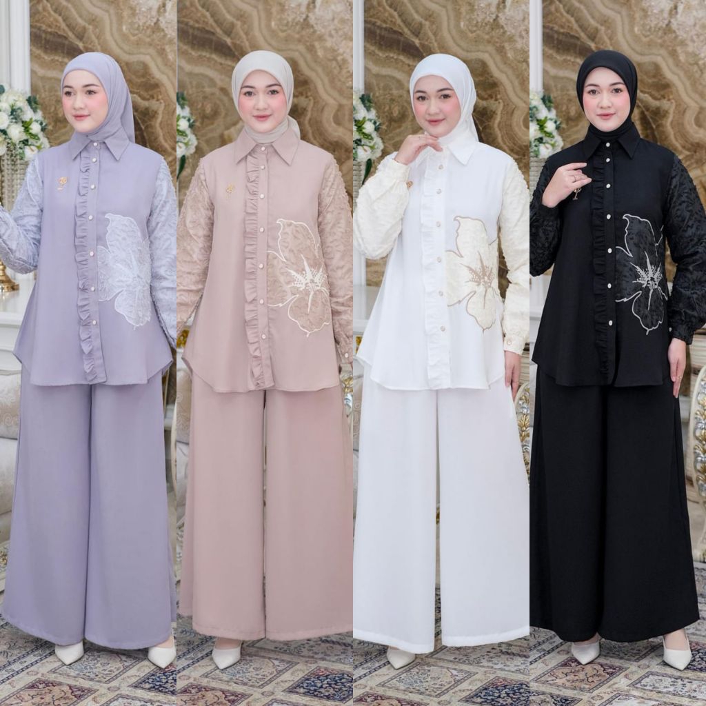 Deliya setelan oneset terbaru premium ORI By Ninos design