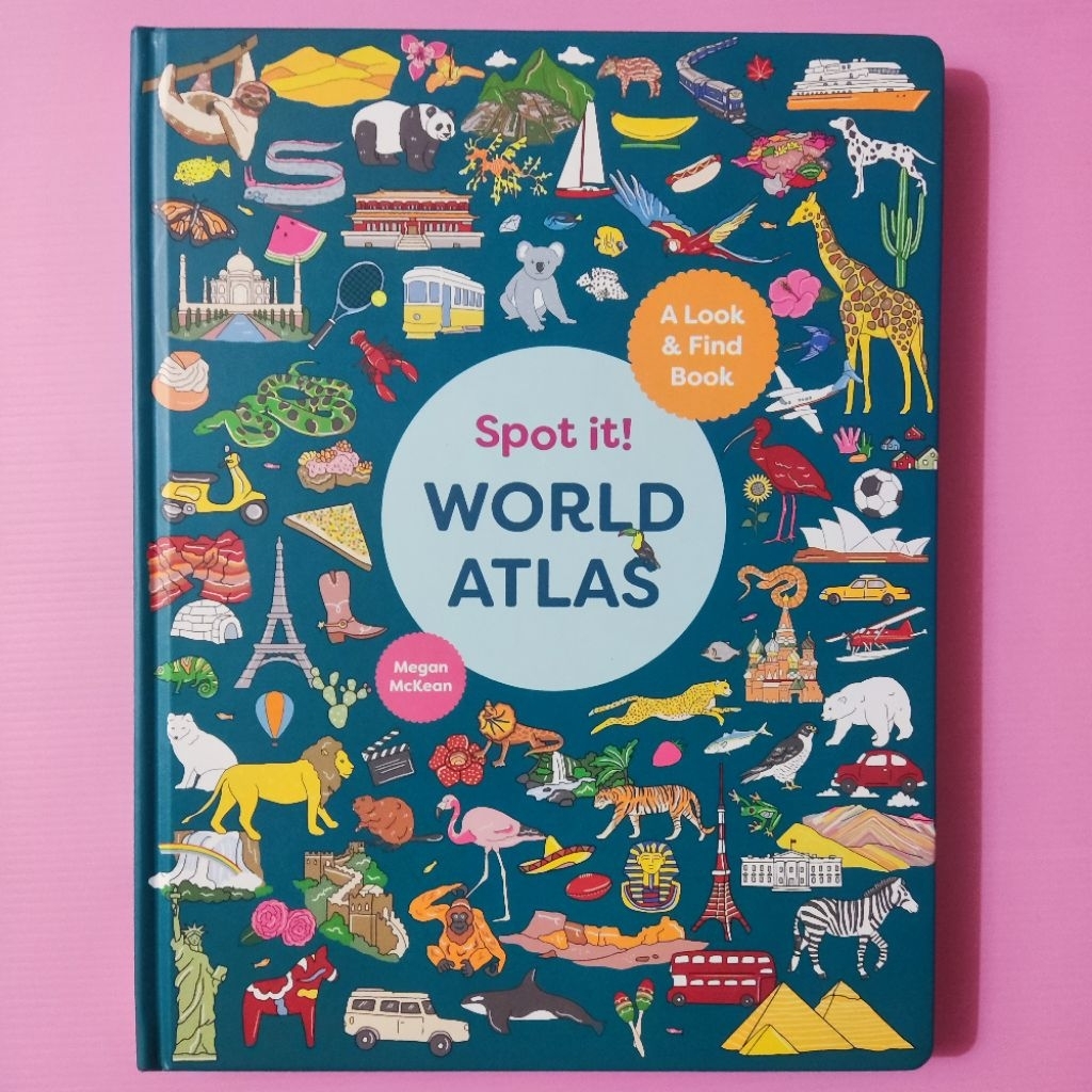 BUKU ANAK IMPOR SPOT IT WORLD ATLAS A LOOK AND FIND BOOK ORIGINAL ENGLISH CHILDREN BOOK