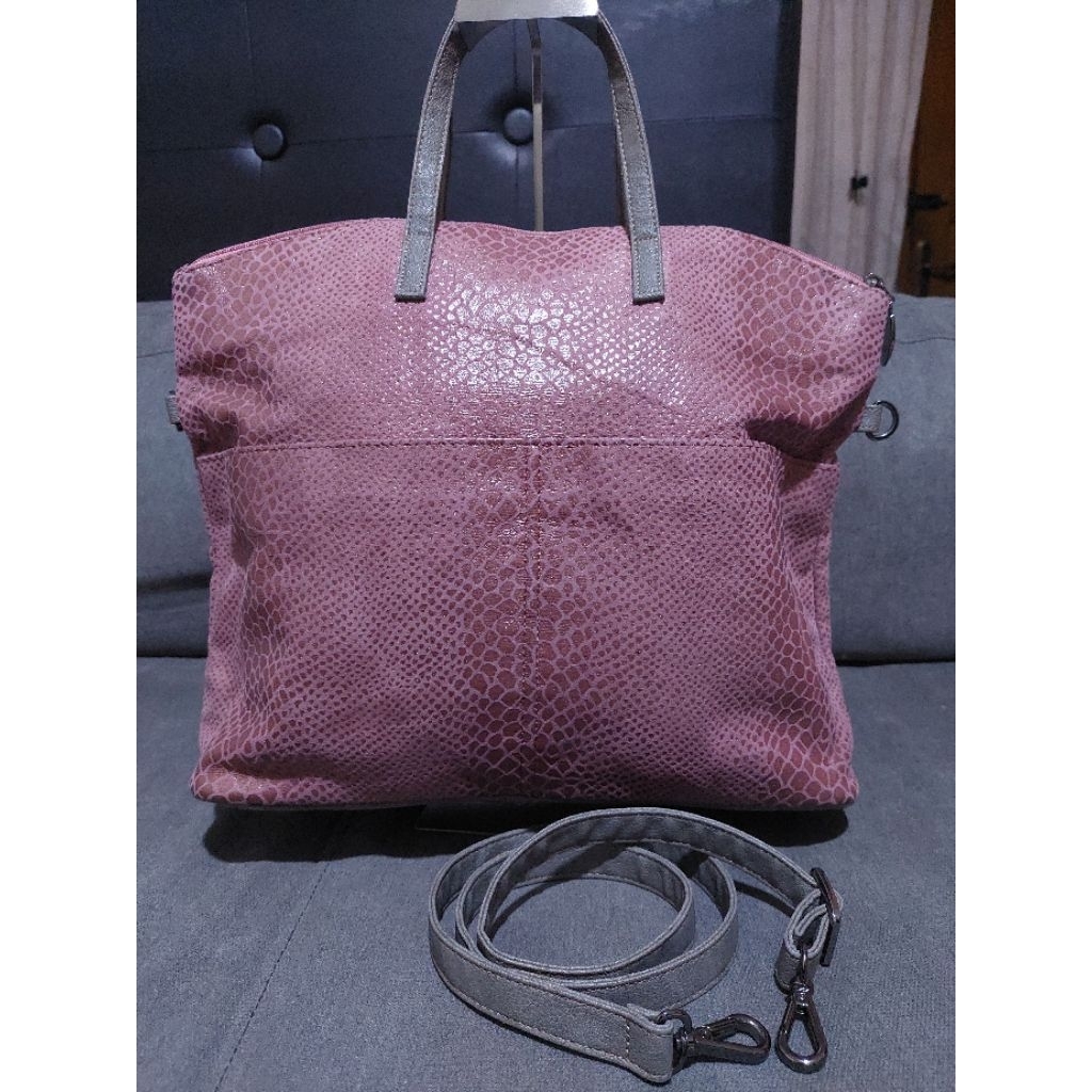 Tas Wanita Sling Bag Elena H. Pink Leather