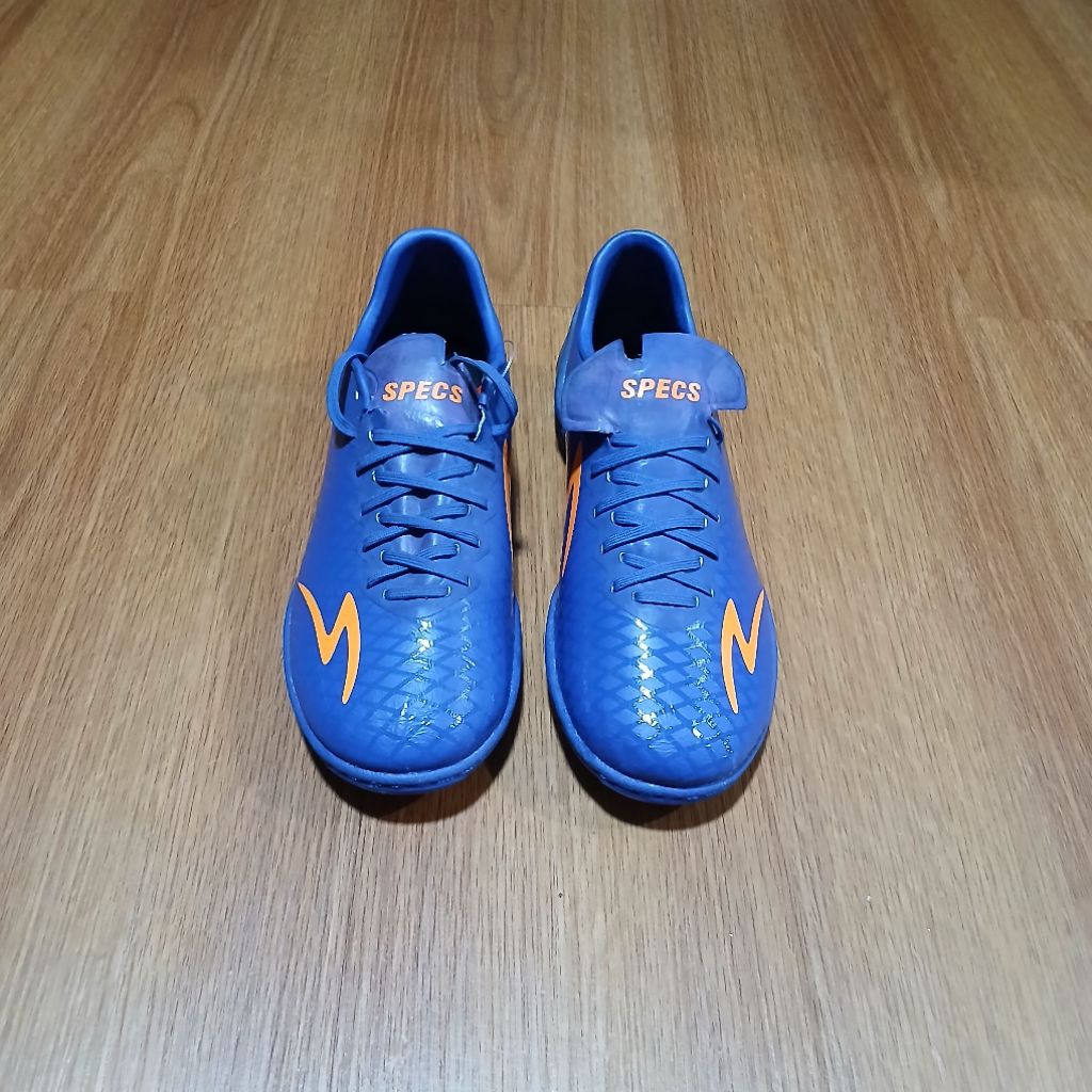 Sepatu Futsal Specs Accelerator Exocet In Deep Blue Mango Orange Sepatu Futsal Specs Original