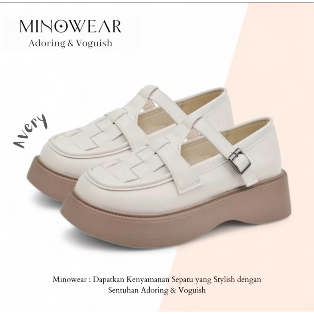 Sepatu minowear cream