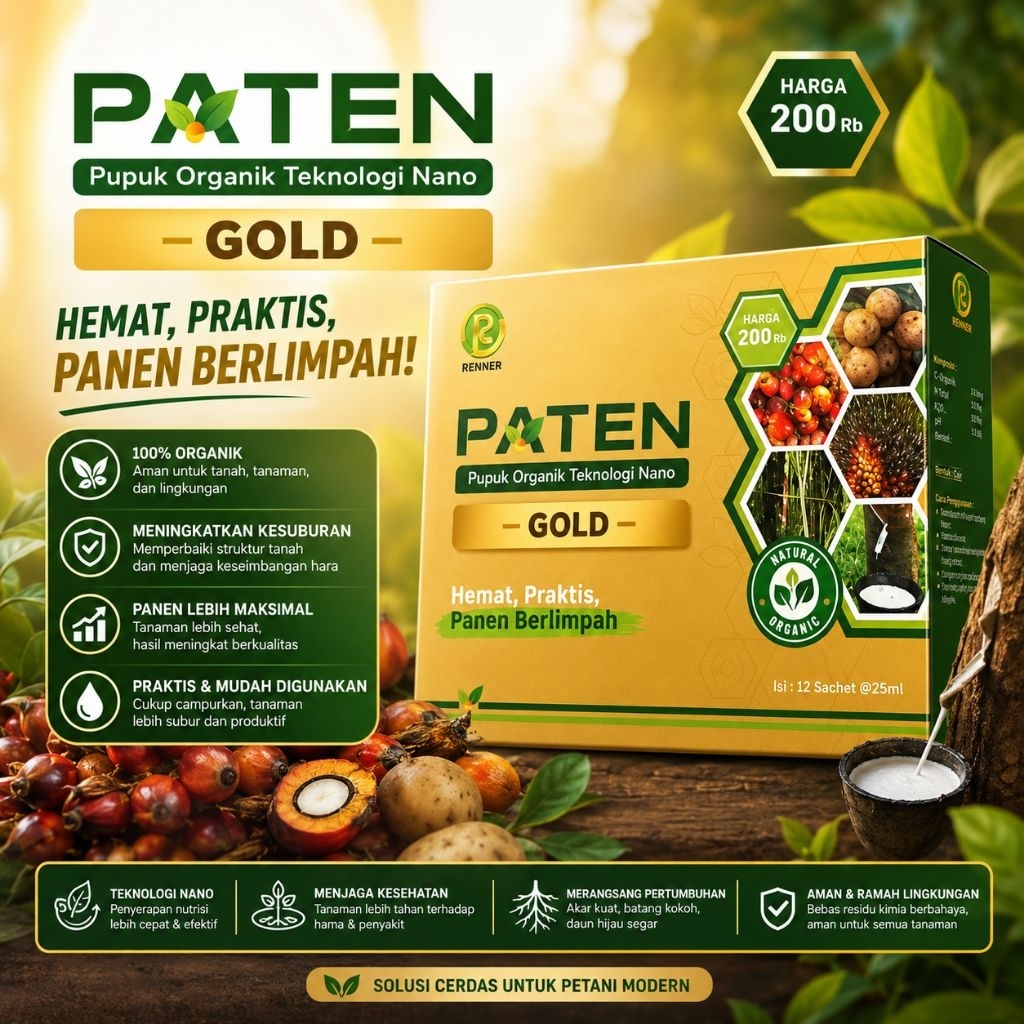 Pupuk Paten Gold Renner Pupuk Organik Teknologi Nano