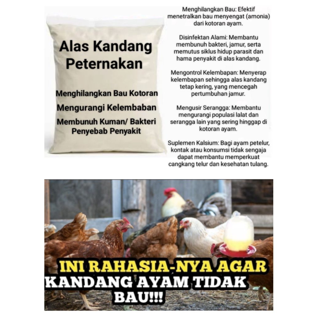 1kg - Disinfektan Alami Untuk Alas Kandang Ayam