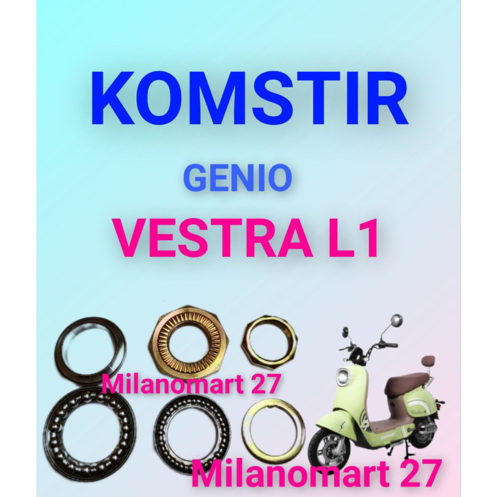 komstir sepeda listrik genio vestra L1 kones headset komfork sepeda listrik genio vestra L1