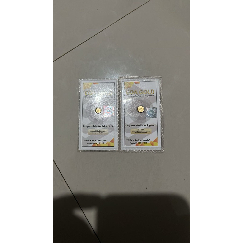EOA mini gold 0.1 dan 0.2 gram