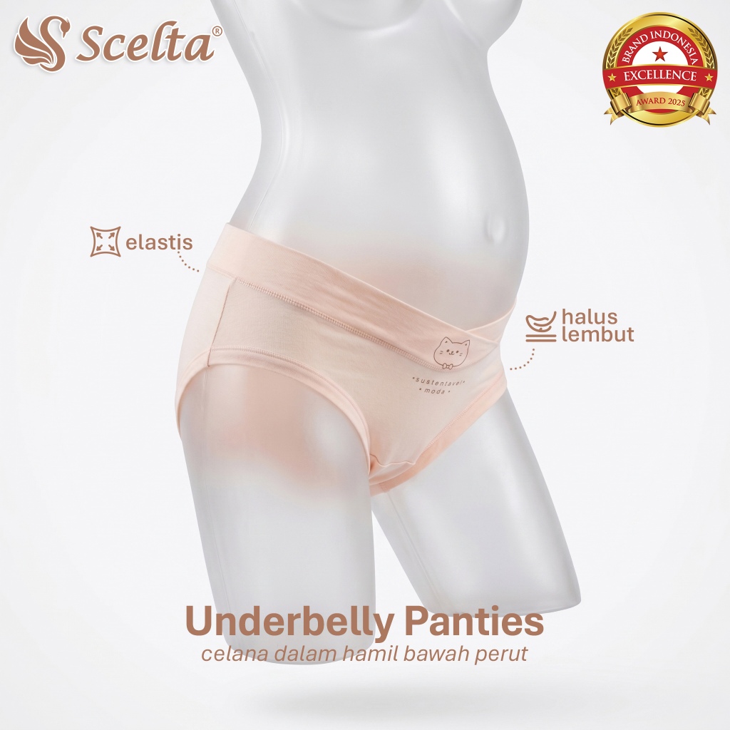 Scelta - Celana Dalam Ibu Hamil Maternity Elastis Nyaman Size Free | CD SC H PB1256