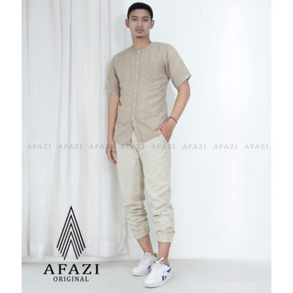 KEMEJA KOKO LINEN PREMIUM/KEMEJA KOKO/KEMKO AFAZI