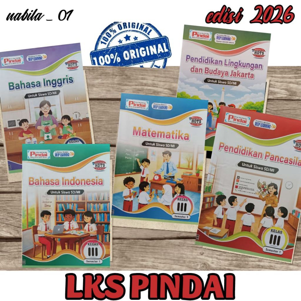 LKS PINDAI kelas 3 - Semester 1 (Cetakan 2026)