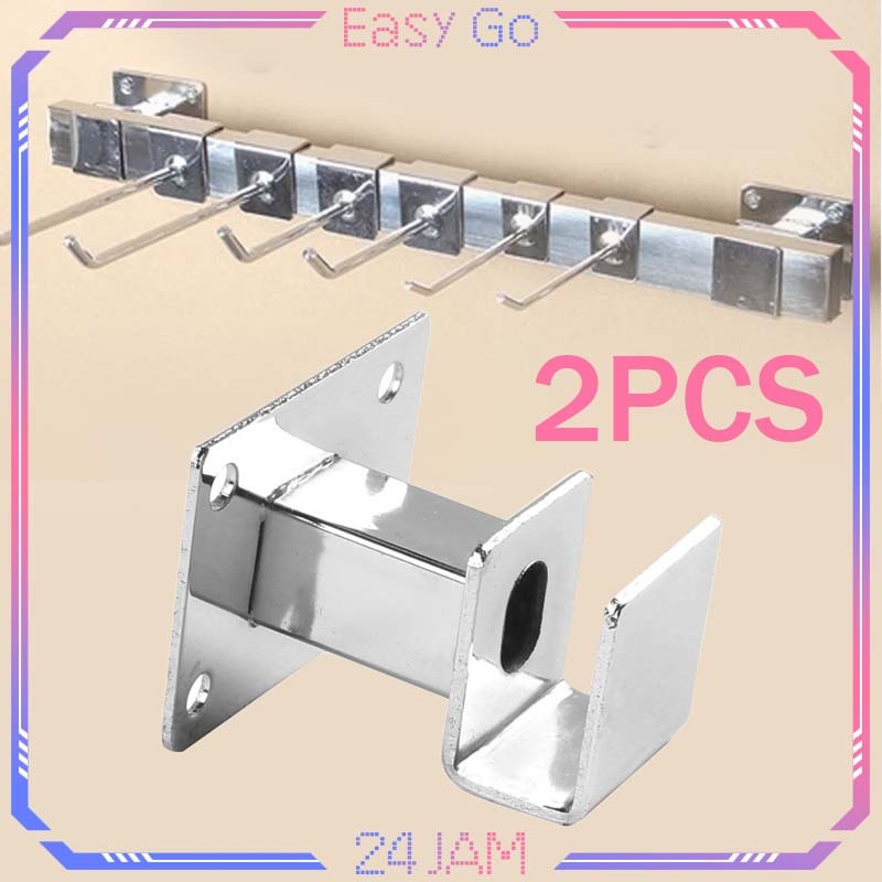 2pcs Penyangga Pipa Dinding Kuat Braket Pipa Besi Mudah Dipasang Braket Pipa Kotak Bracket Besi Kota