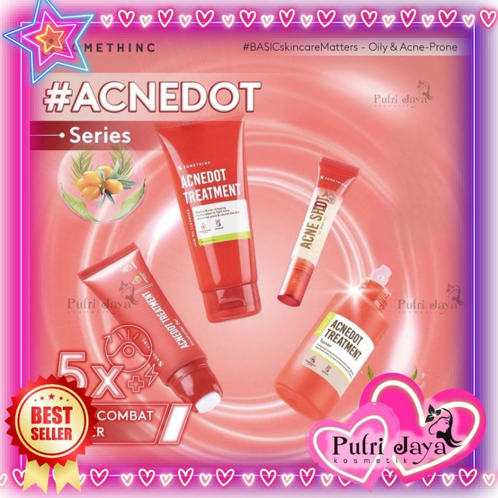 SOMETHINC Acnedot Acne Series | Cleanser/ Toner/ Moisturizer/ Spot/ Night/ Body Soap/ Back Spray