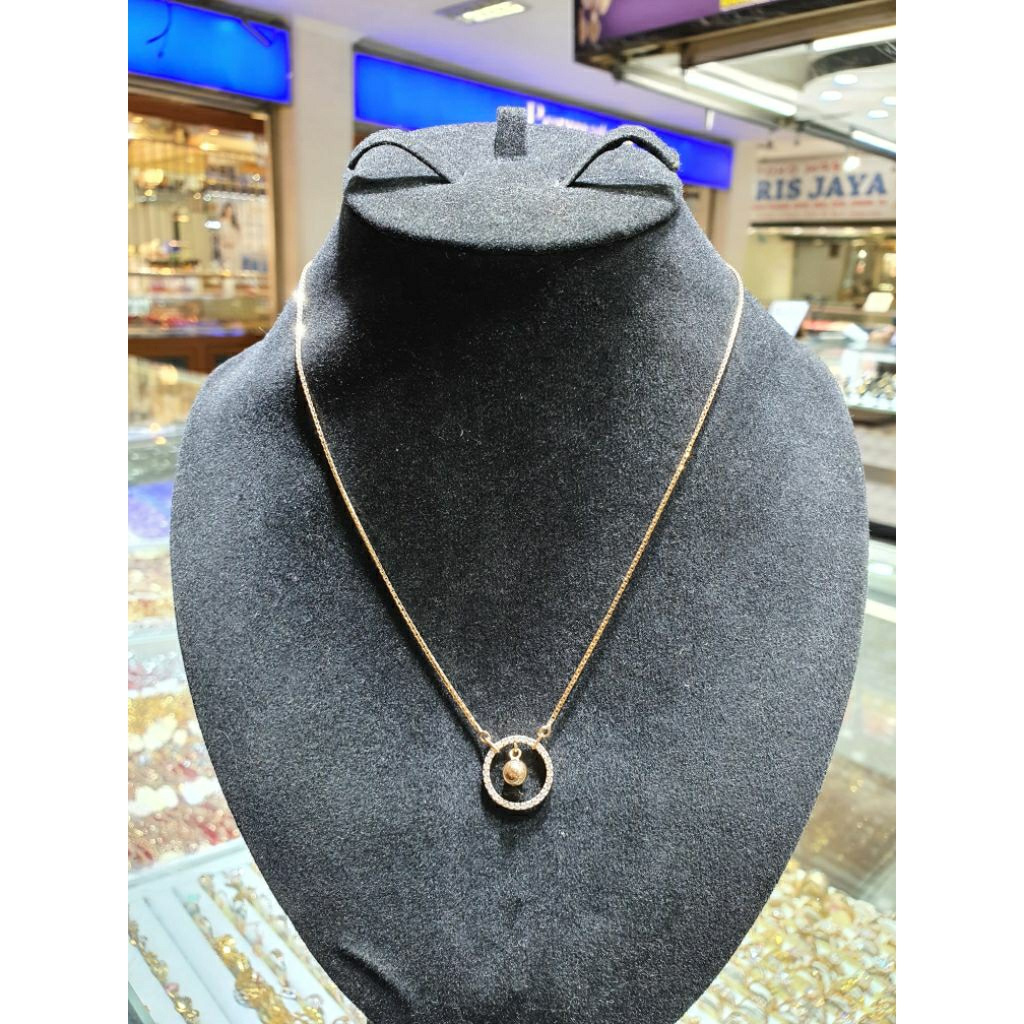 kalung fashion model bulat mas 375