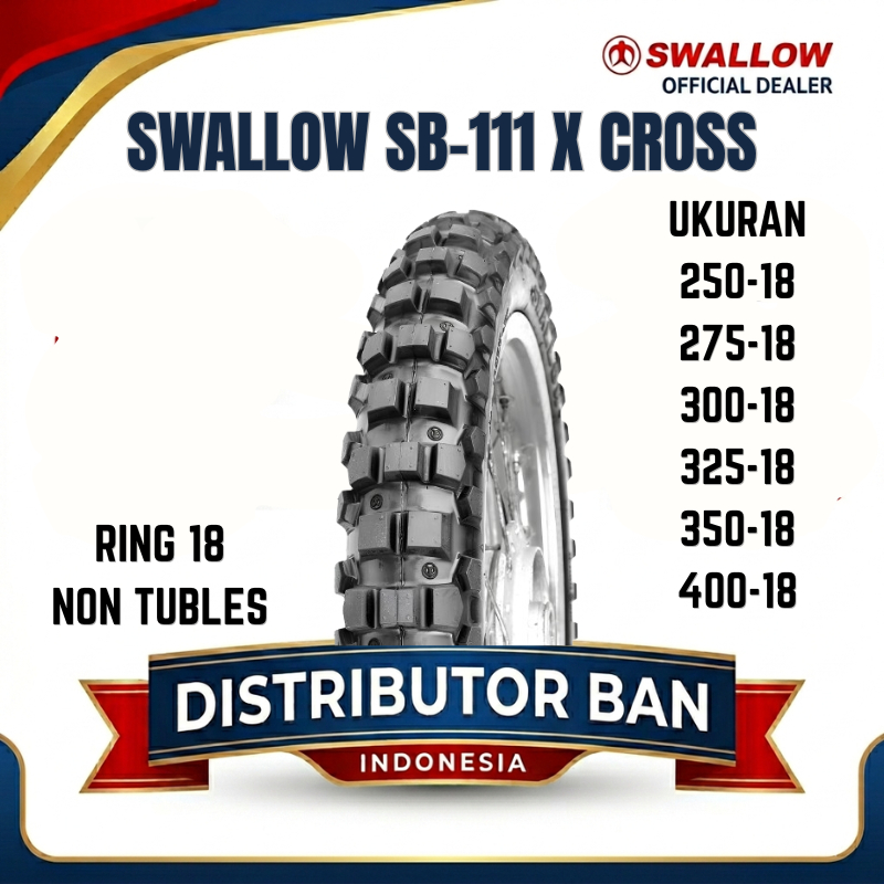 BAN MOTOR TRAIL SWALLOW SB-111 X CROSS TRAIL RING 18 UKURAN | 250 | 275 | 300 | 350 | 400 | TRAIL
