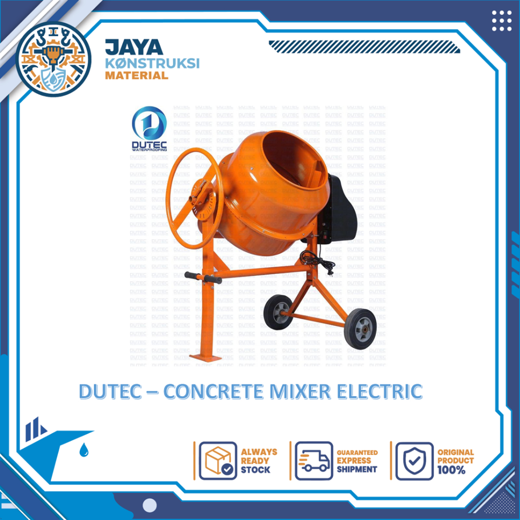 DUTEC - Concrete Cement Mixer / Mesin Molen Dorong Pengaduk Semen Electric Listrik Aduk Pasir Cor Co
