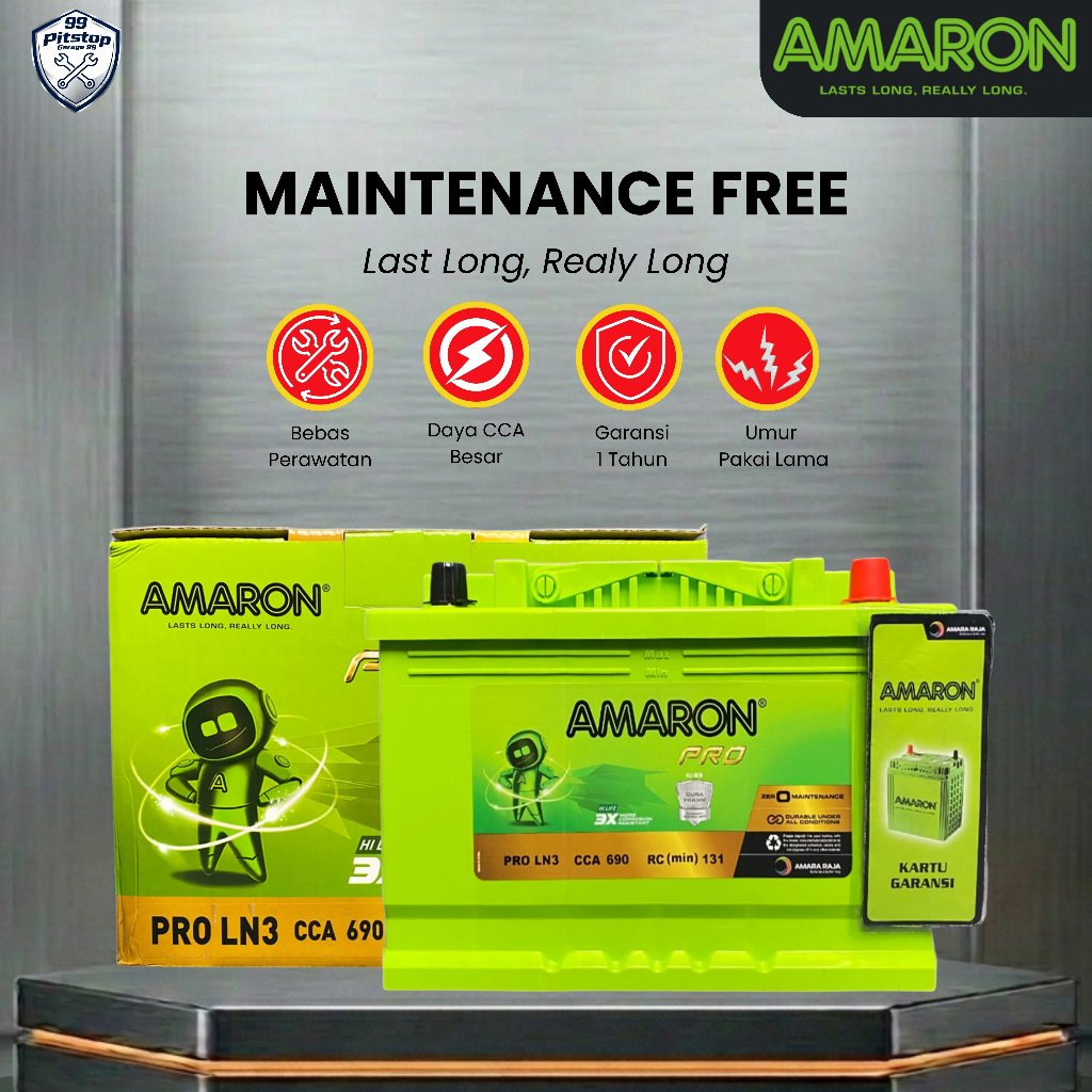 Amaron Hi Life Pro Aki Kering Mobil MG HS DIN 84 / 580-24 84Ah