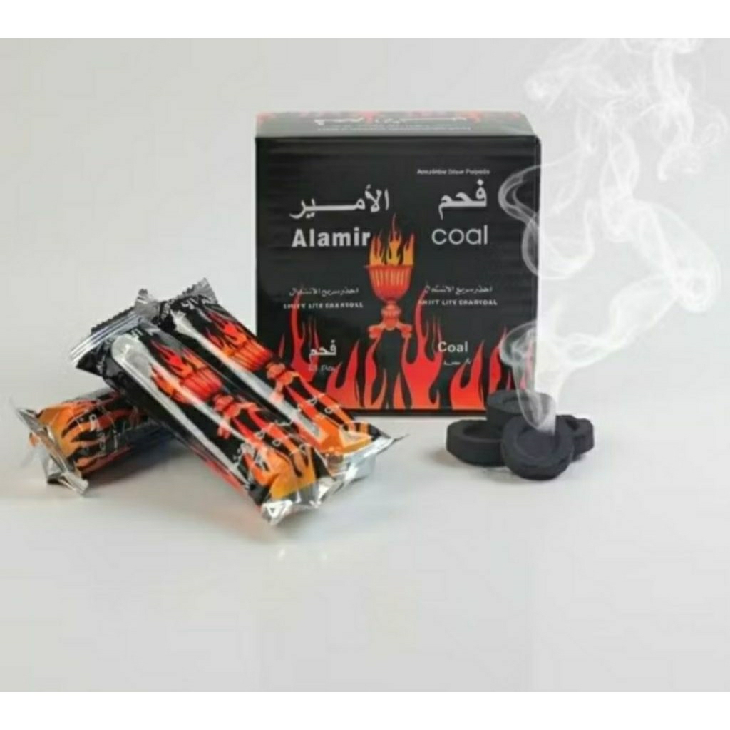 PAKET RESELLER ( 5 BOX) Arang Magic Al Amir | Tanpa Lubang | Tahan Lama untuk Bukhur