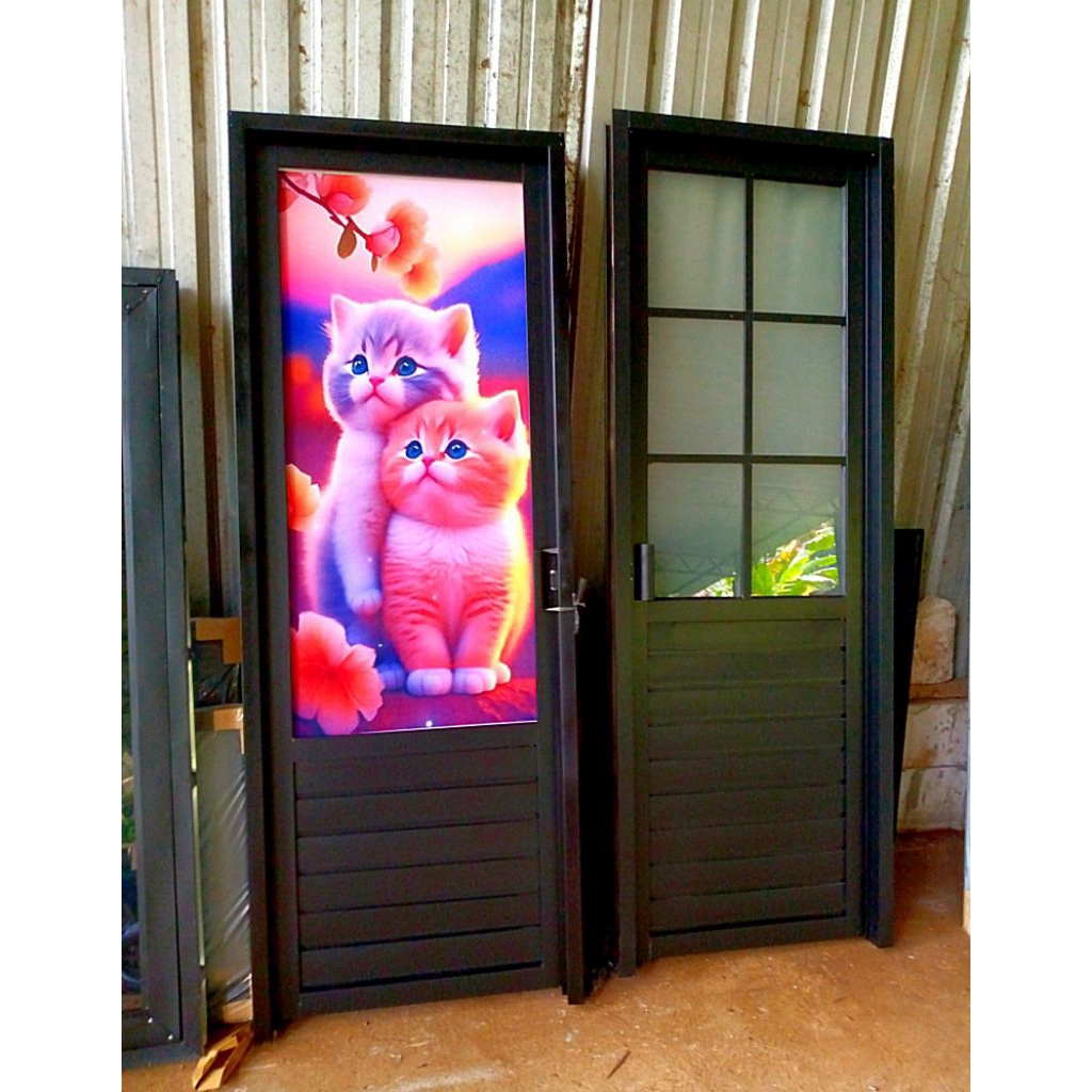 pintu kamar mandi minimalis 70×190. pintu toilet. pintu alumunium. pintu galvalum..pintu bajaringan.