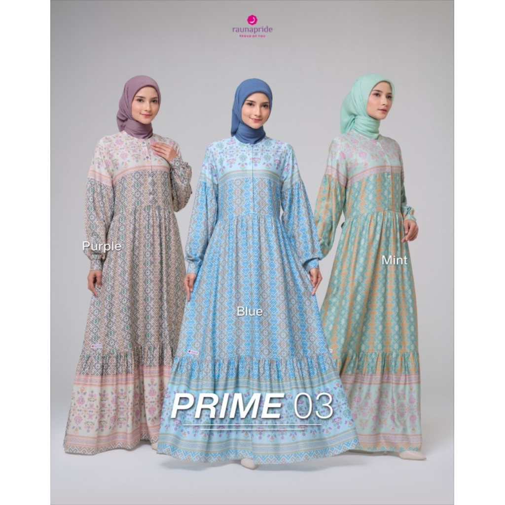 GAMIS RAUNA PRIME 03 GAMIS MOTIF RAUNA TERBARU