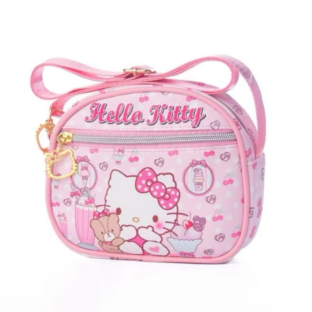SKY.NEW 2026 TAS SELEMPANG ANAK KARAKTER SANRIO KUROMI MELODY CINNAMOROLL - TAS ANAK FASHION IMPORT 